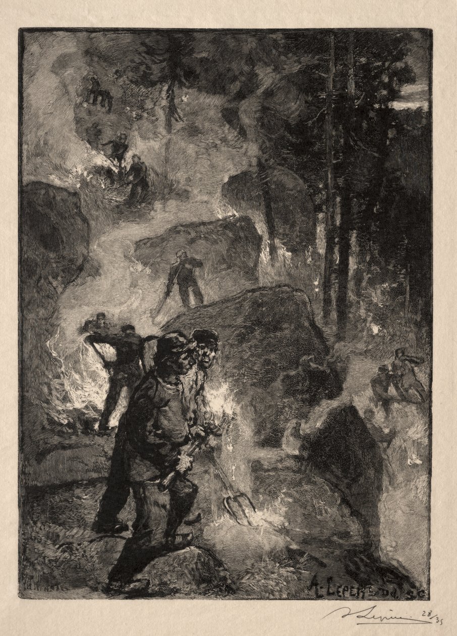 Saniaisten polttajat tekijältä Auguste Louis Lepère