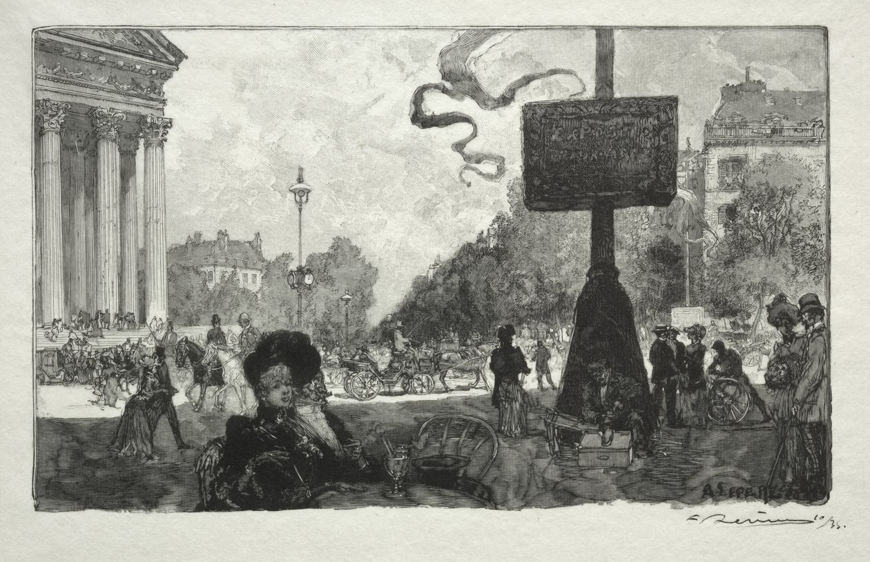 Cantonada de la Rue Royalefinnish tekijältä Auguste Louis Lepère