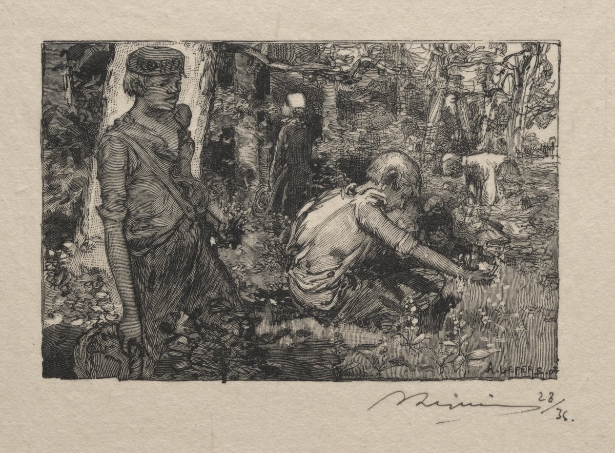 Kielon poimiminen tekijältä Auguste Louis Lepère