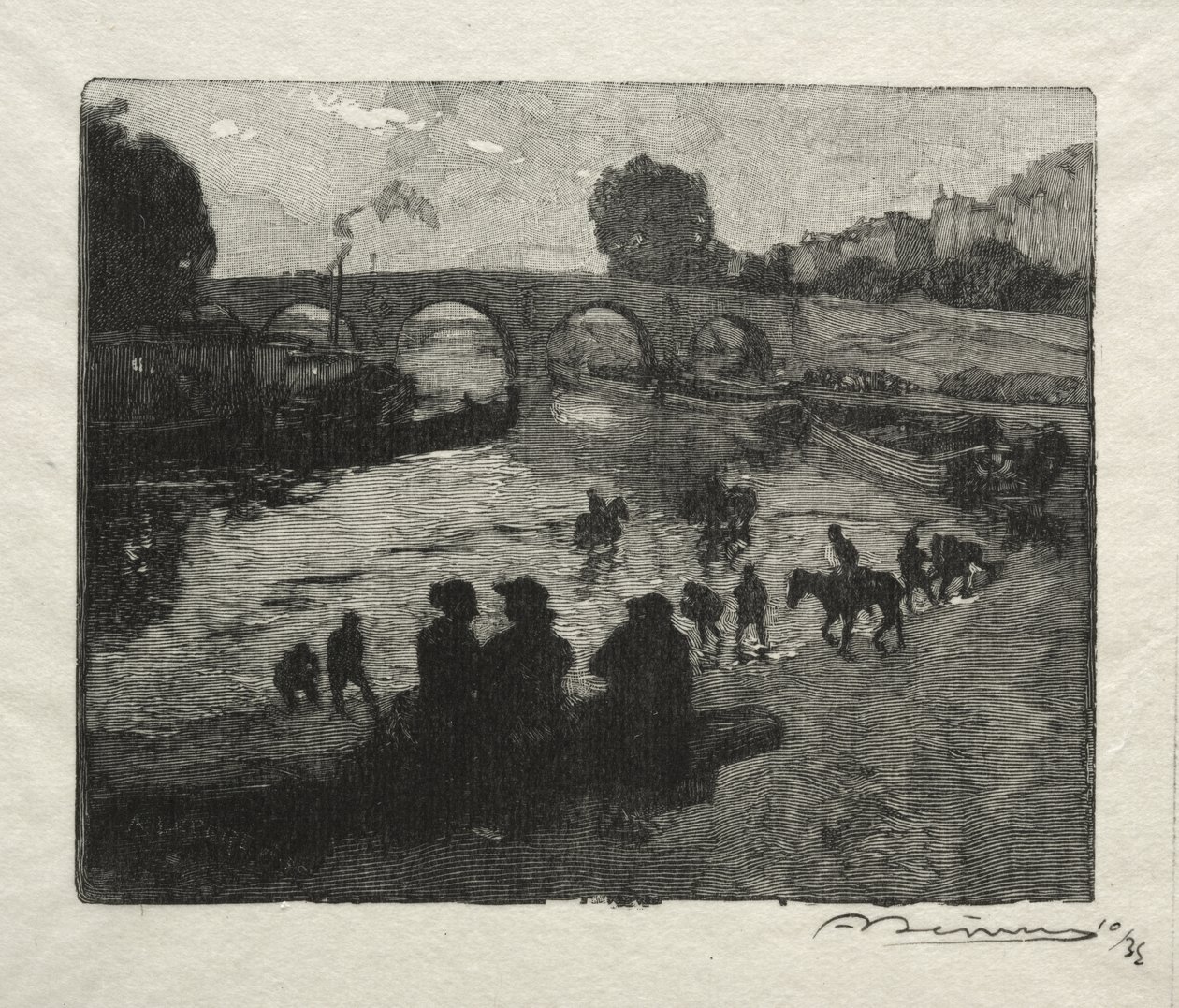 Pont Marien juomapaikka tekijältä Auguste Louis Lepère