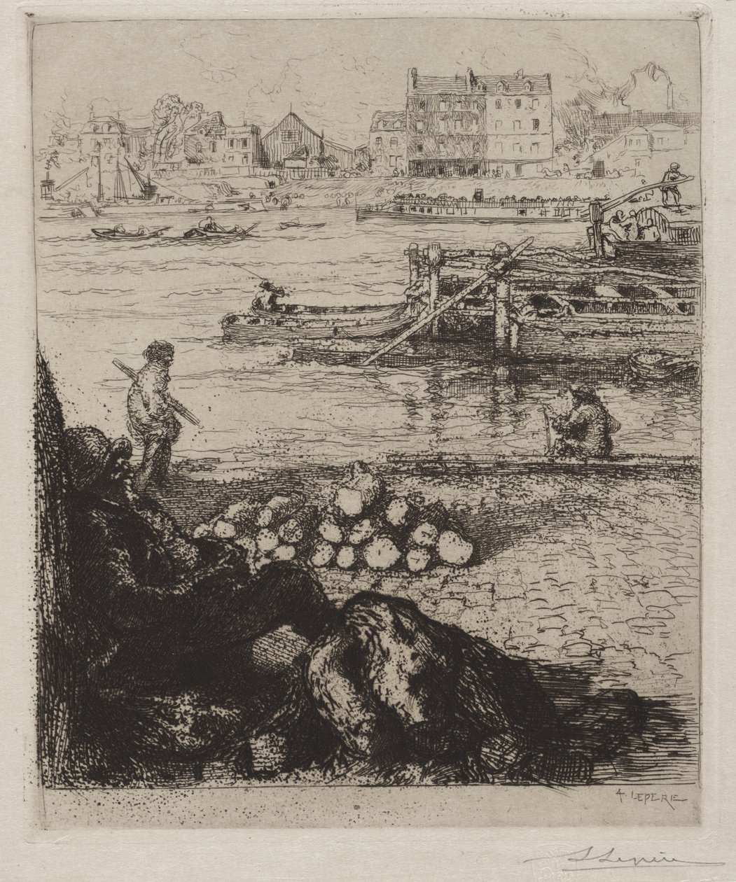 Longshoreman: Quai de la Gare tekijältä Auguste Louis Lepère