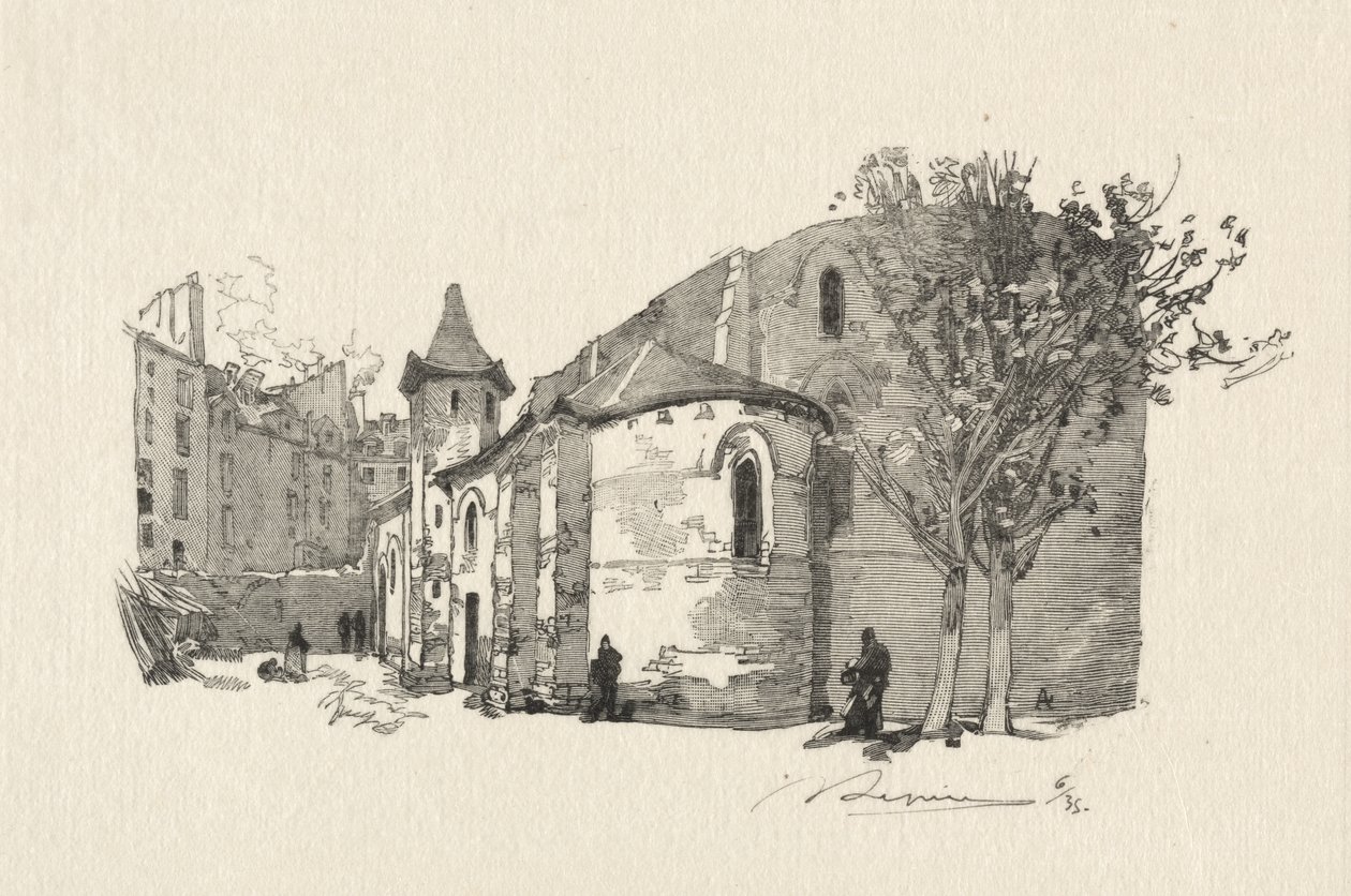 St. Julien le Vauvre, Ulkokuva tekijältä Auguste Louis Lepère