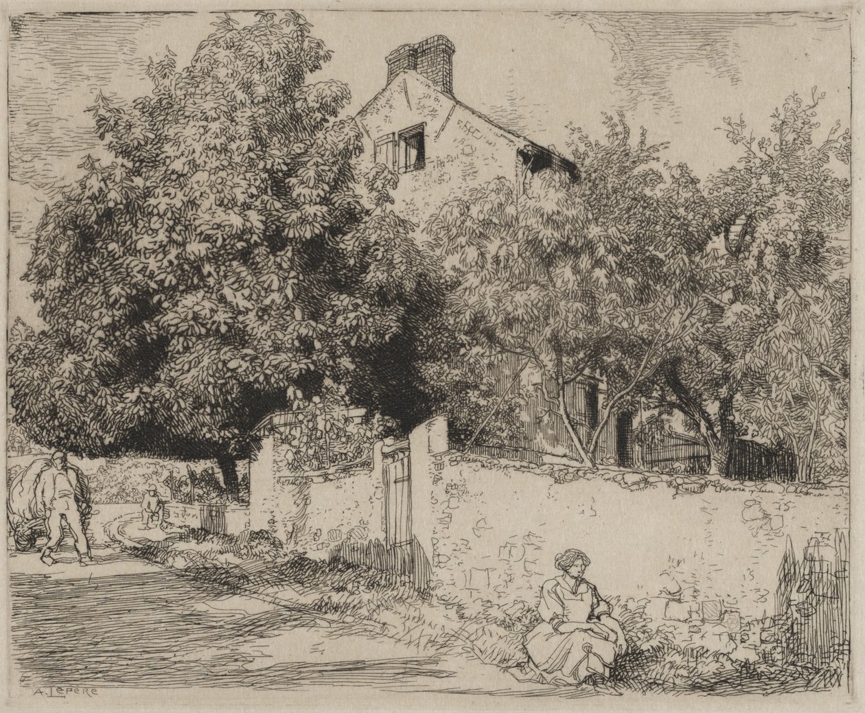 House of Madame B. tekijältä Auguste Louis Lepère