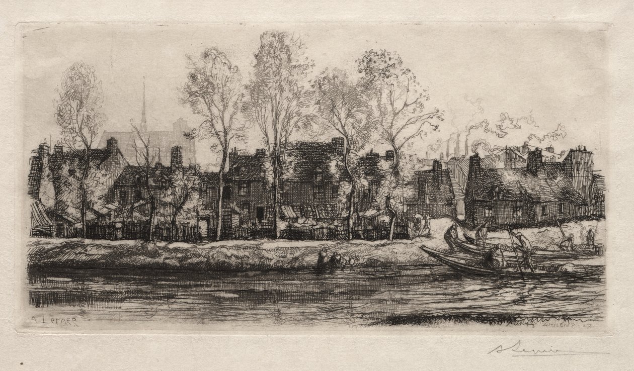 Amiens, Sommen ranta tekijältä Auguste Louis Lepère