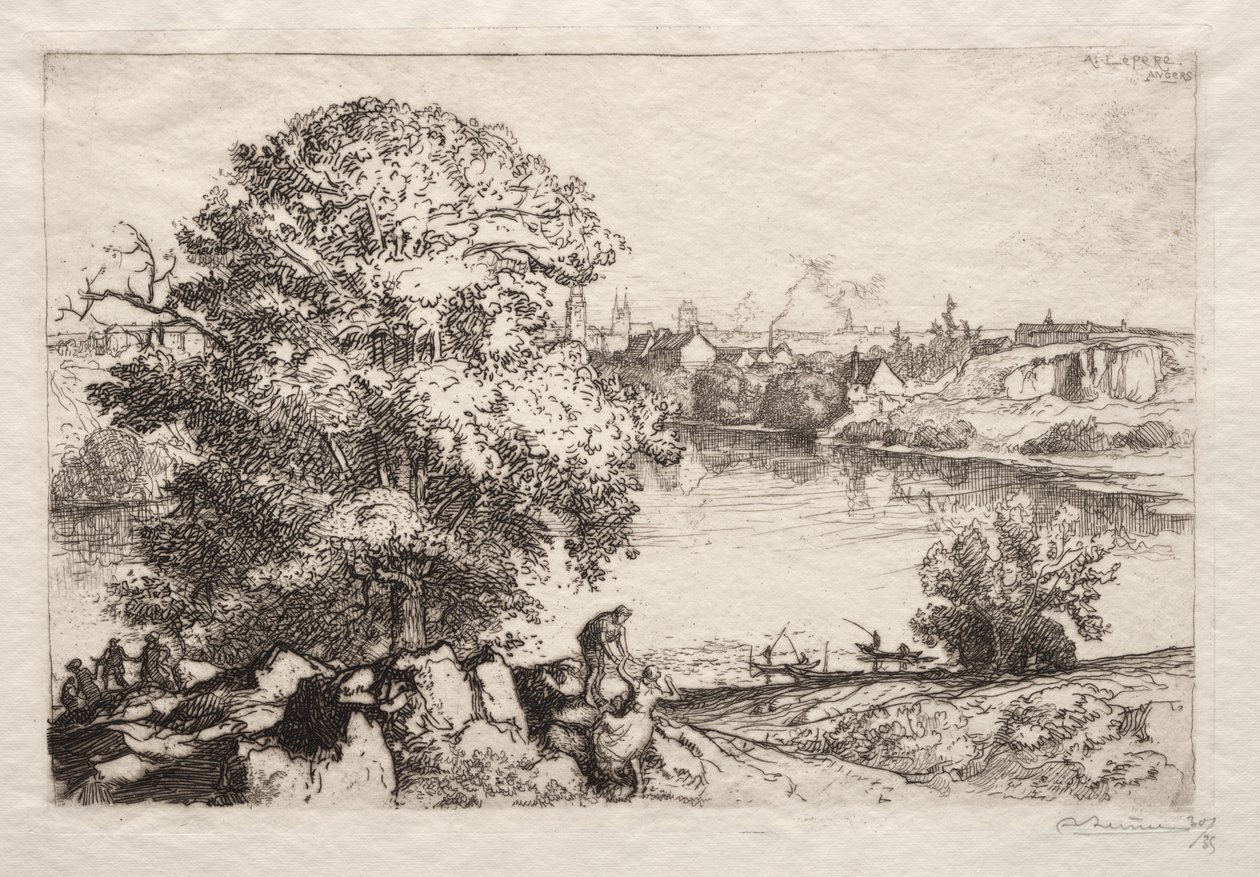 Angers: Estany finlandès de Sant Nicolau tekijältä Auguste Louis Lepère