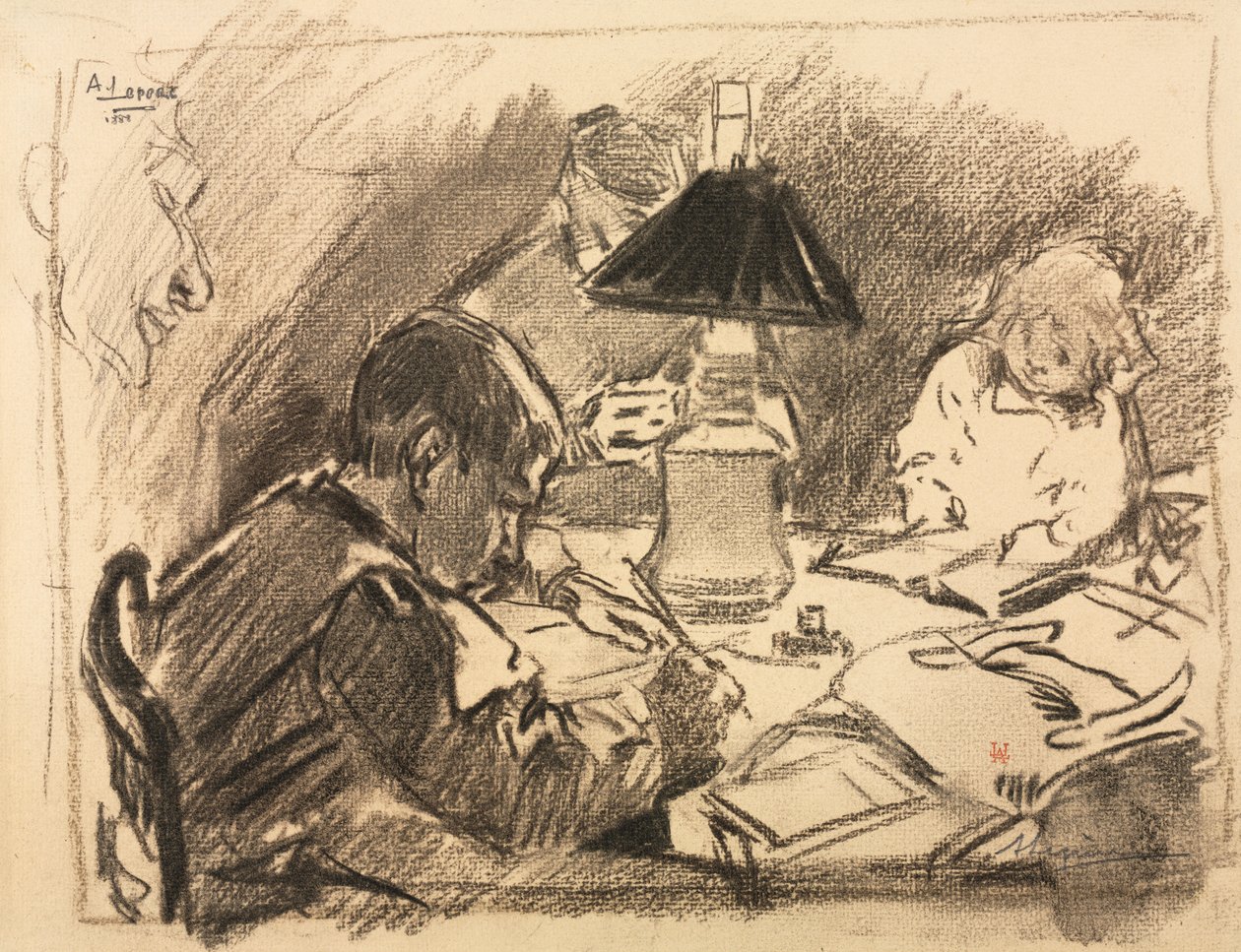 Lampun ympärillä tekijältä Auguste Louis Lepère