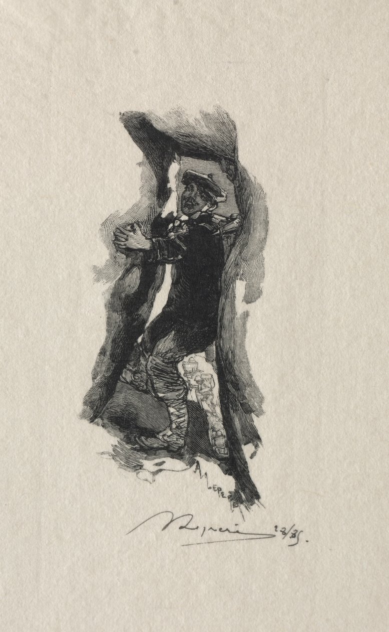 Sept-Cavernesin saasteessa tekijältä Auguste Louis Lepère