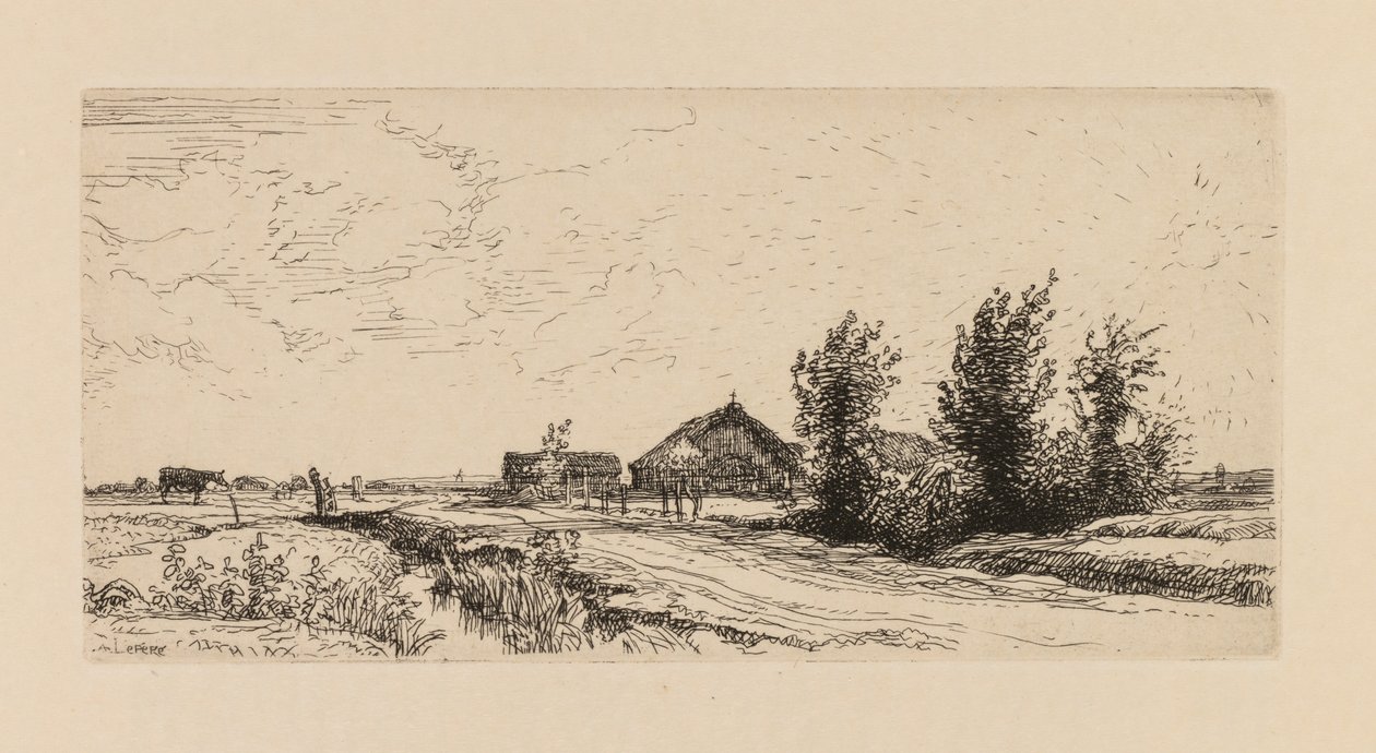 Auguste Lepère: Pieni lehmänpaimen tekijältä Auguste Louis Lepère