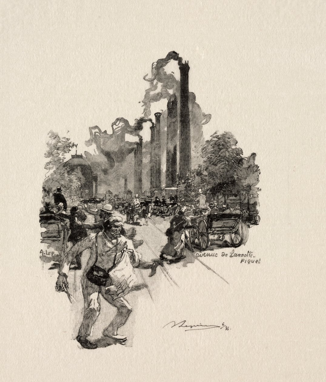 Avenue La Motte-Picquet. tekijältä Auguste Louis Lepère