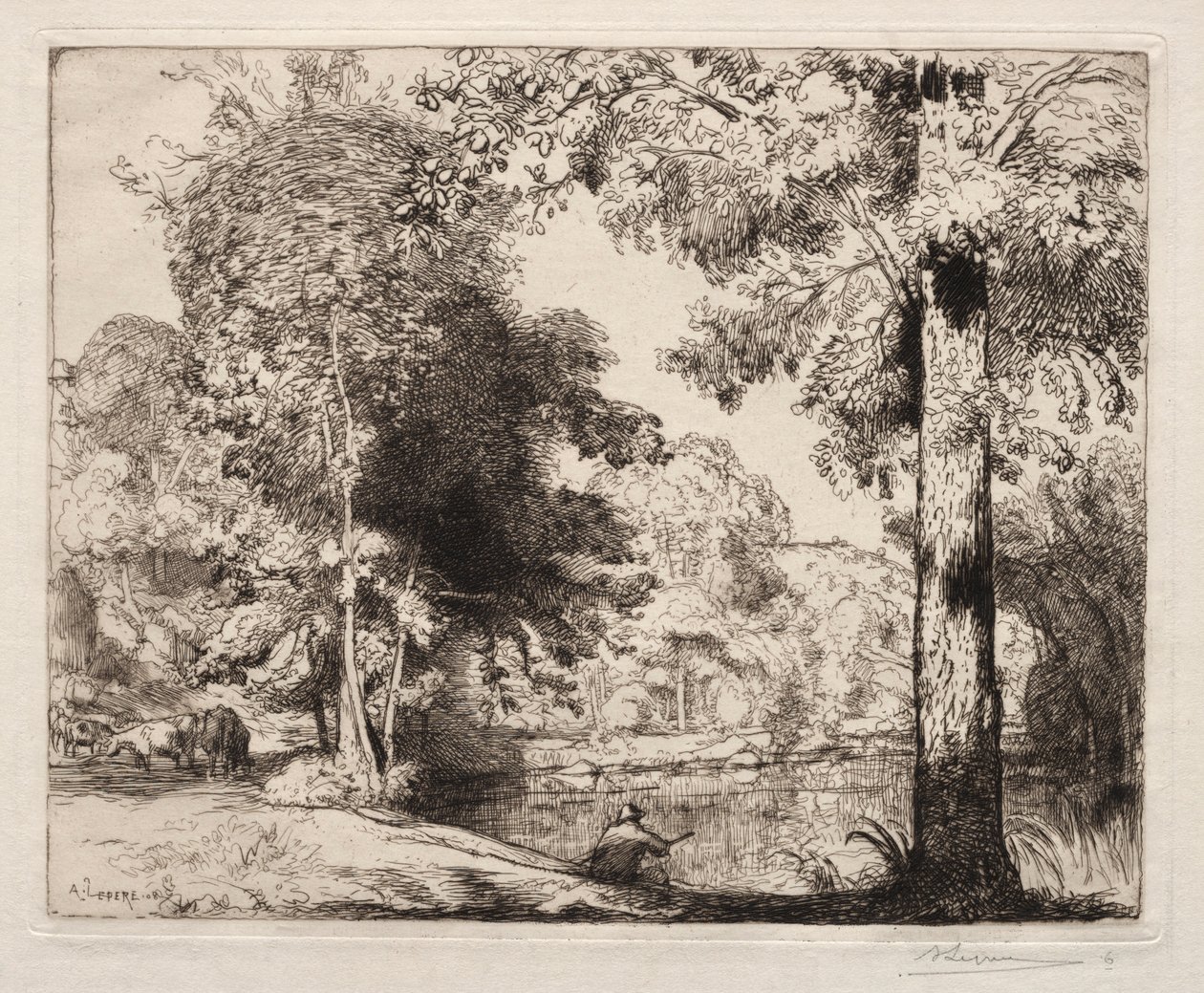 Elämän reunat, 1908. tekijältä Auguste Louis Lepère