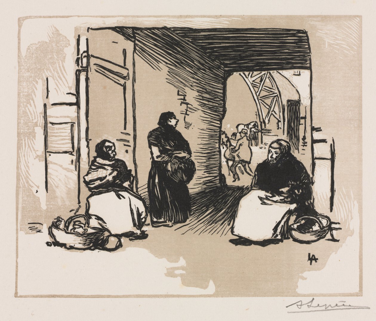 Leipämyyjät tekijältä Auguste Louis Lepère