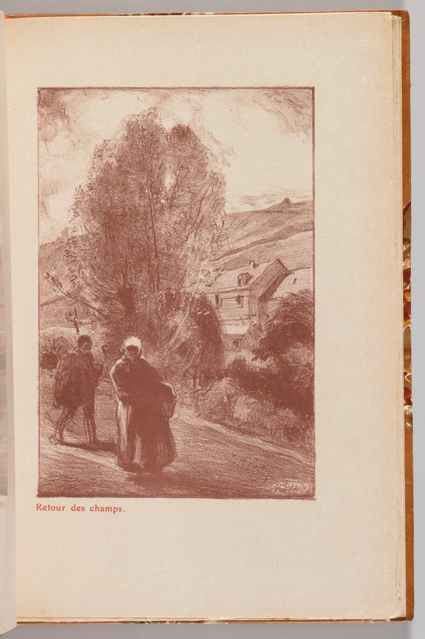 Katalogi Auguste Lepèren näyttelystä: Paluu pellolta..., 1908. tekijältä Auguste Louis Lepère