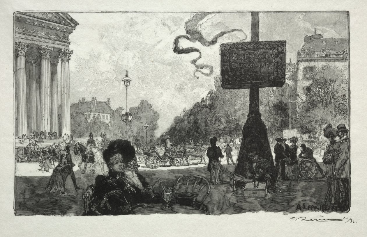 Cantonada de la Rue Royalefinnish tekijältä Auguste Louis Lepère
