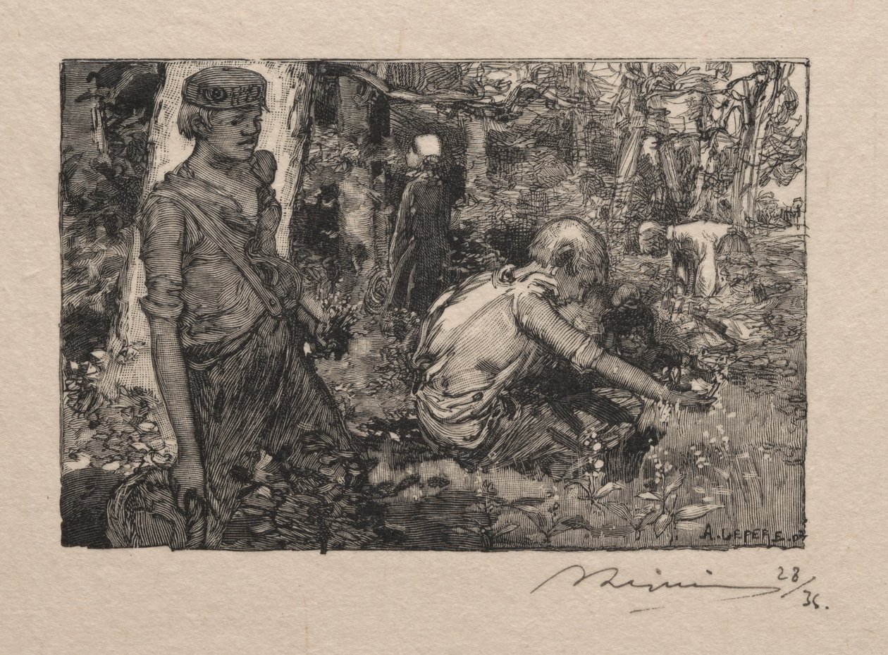 Kielon poimiminen tekijältä Auguste Louis Lepère