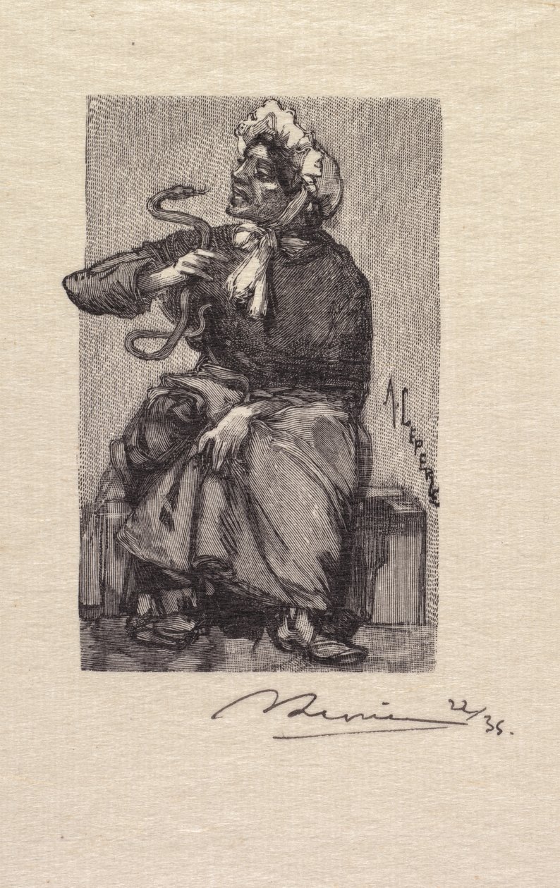 Bosc de Fontainebleau: Serpent Merchant finès tekijältä Auguste Louis Lepère