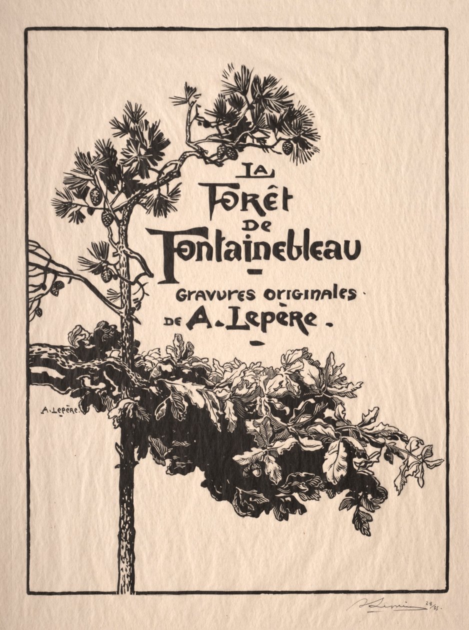 Fontainebleau: etukuva
 tekijältä Auguste Louis Lepère