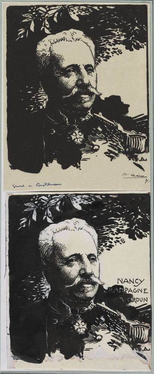 Kenraali de Castelneau, 1914. tekijältä Auguste Louis Lepère