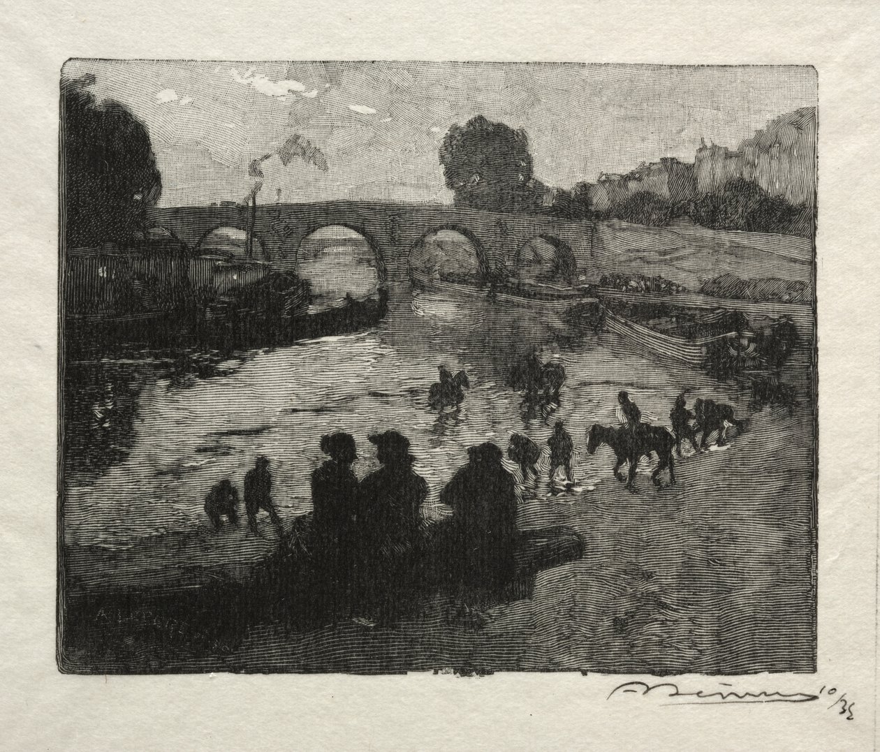 Pont Marien juomapaikka tekijältä Auguste Louis Lepère
