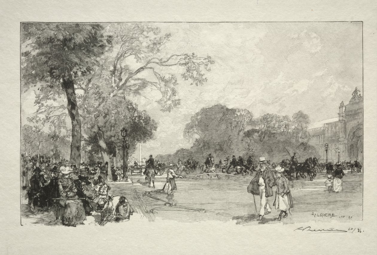 Avenue des Champs-Elysees tekijältä Auguste Louis Lepère