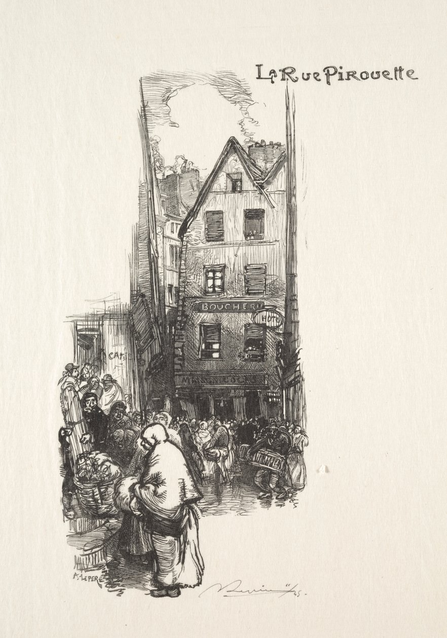Pirouette Street tekijältä Auguste Louis Lepère
