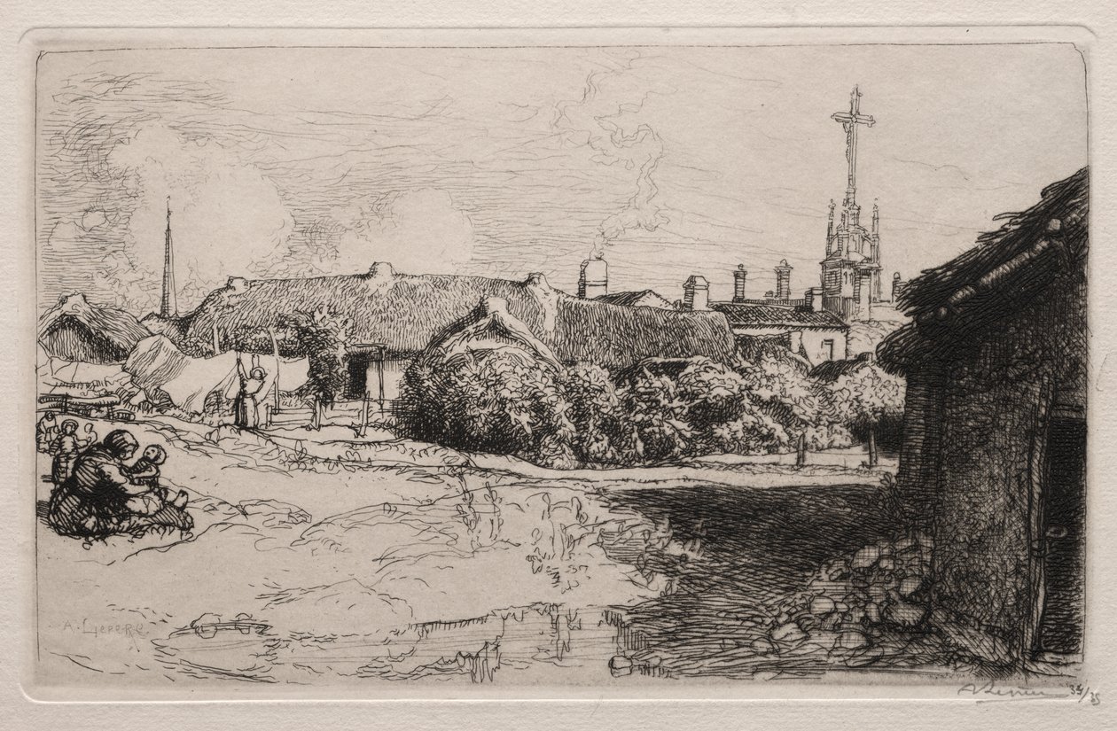 Golgata, St. Jean-de-Mont tekijältä Auguste Louis Lepère
