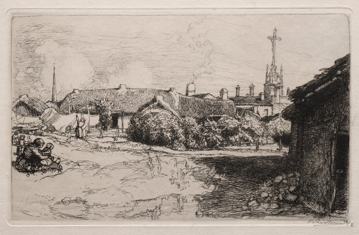 Golgata, St. Jean-de-Mont, 1909. tekijältä Auguste Louis Lepère