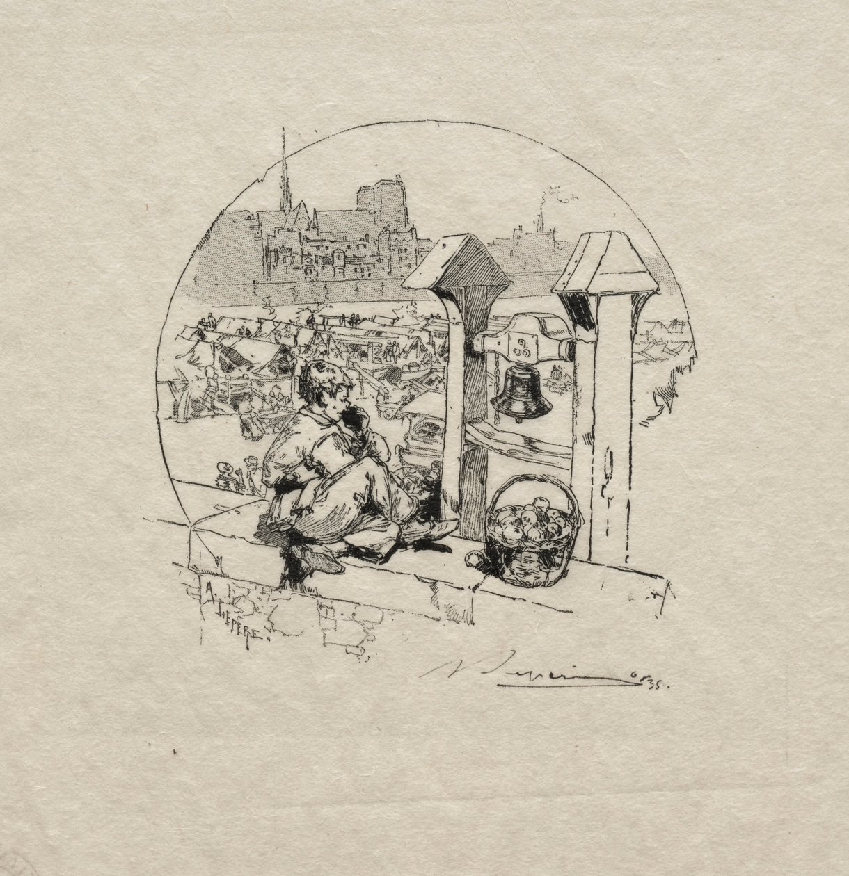 Apple Market, nro 2. tekijältä Auguste Louis Lepère