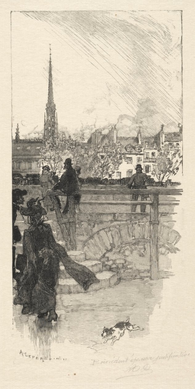 Quai des Grands Augustins, Pariisi tekijältä Auguste Louis Lepère