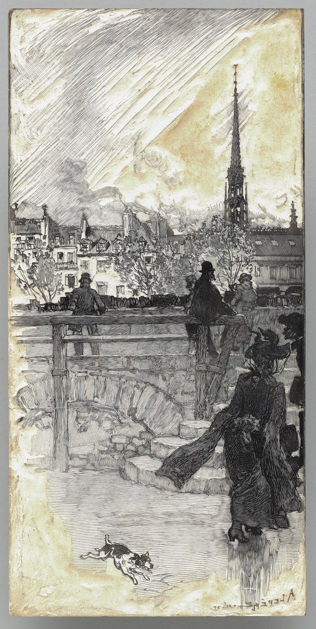 Quai des Grands Augustins, Pariisi tekijältä Auguste Louis Lepère