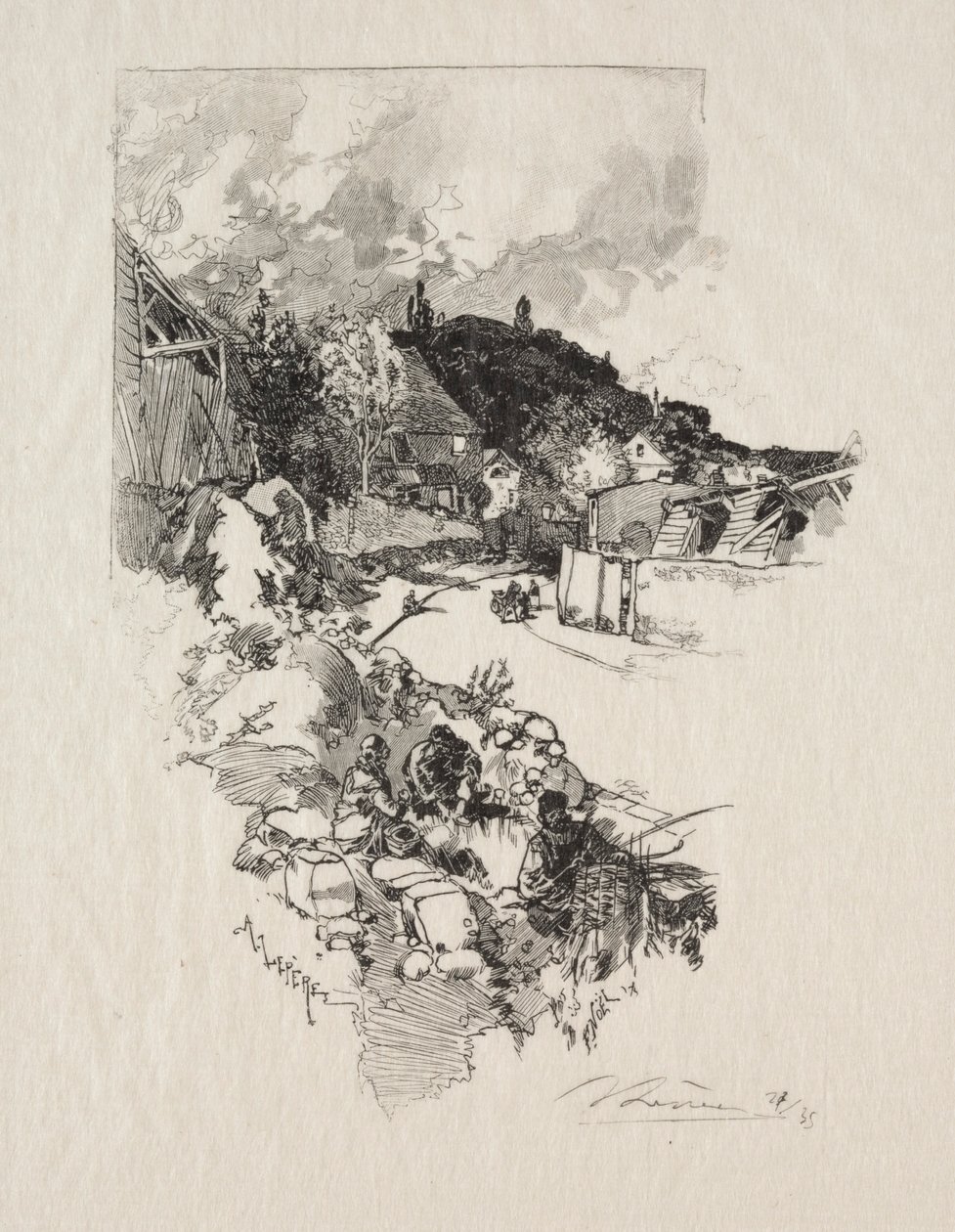 Tie Versaillesiin. tekijältä Auguste Louis Lepère