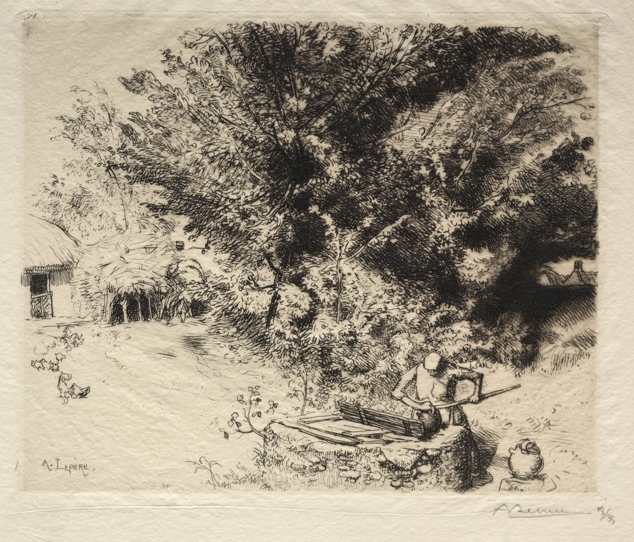 Kuoppa, 1911. tekijältä Auguste Louis Lepère
