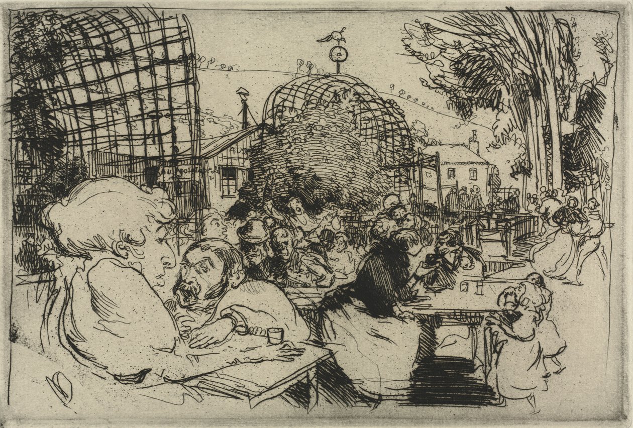 The Two Hunchbacks, 1893. tekijältä Auguste Louis Lepère