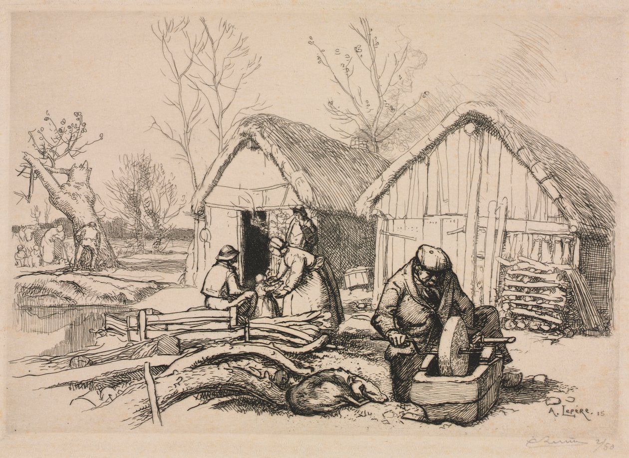 Puuhakkurin talo (Vendée) tekijältä Auguste Louis Lepère