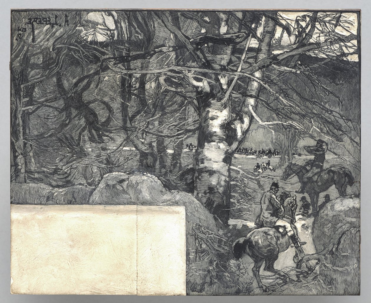 Koiranmetsästys, Mont Gérard
 tekijältä Auguste Louis Lepère
