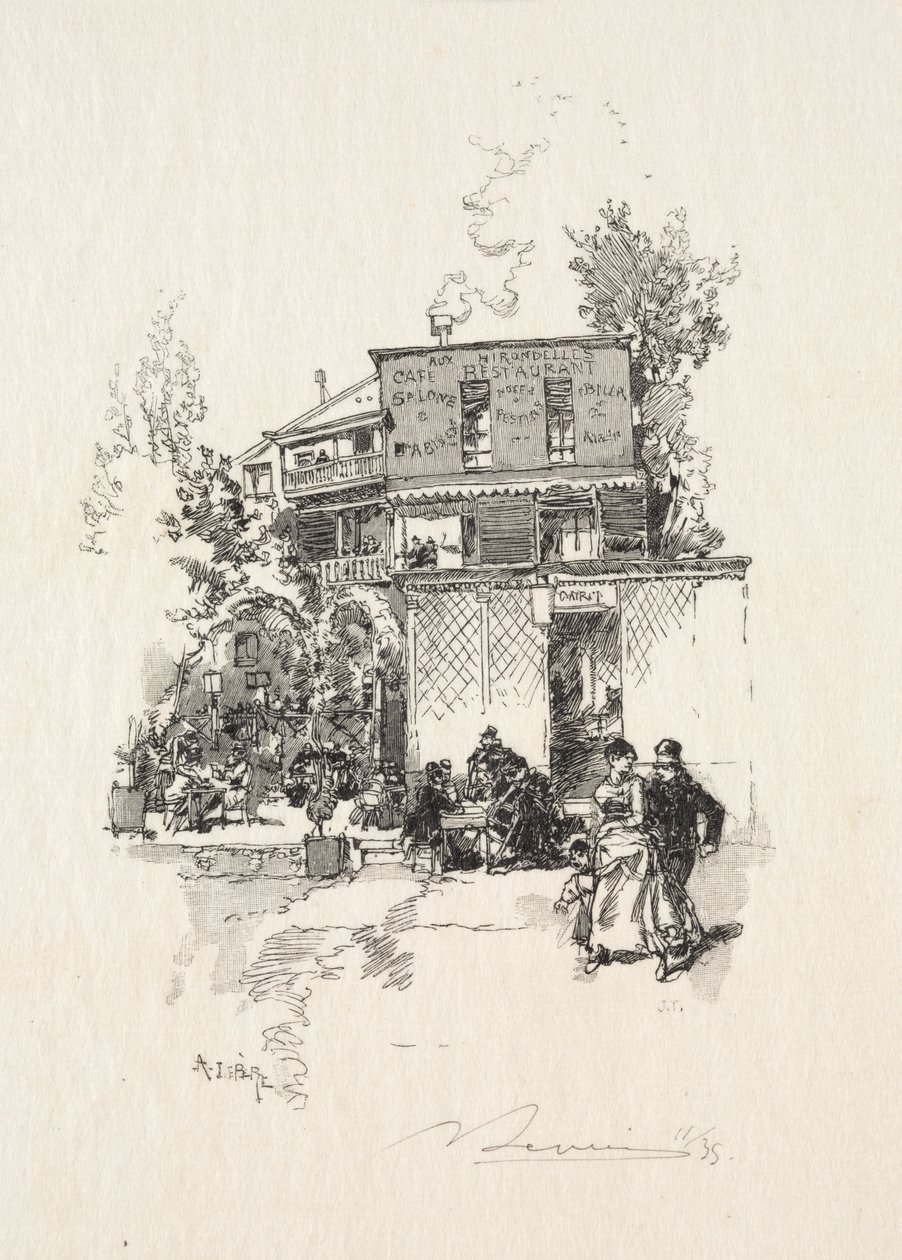 Guinguette tekijältä Auguste Louis Lepère