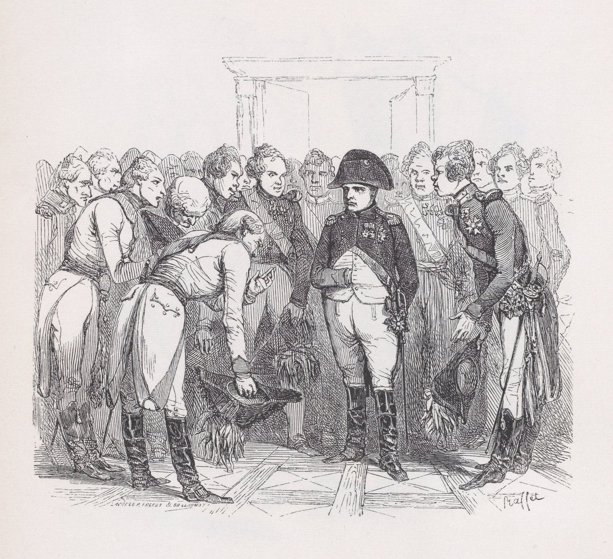 Hyvien ihmisten jumala elokuvasta The Complete Works of Béranger, 1836. Tekijät: Auguste Raffet, Lacoste, Eugène Guillaumot. tekijältä Auguste Raffet, Lacoste, Eugène Guillaumot