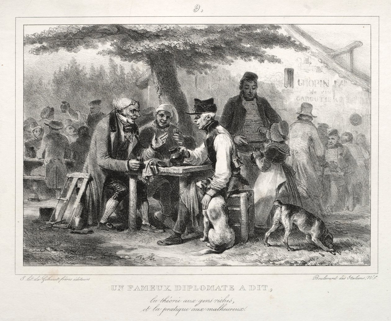 Albumi vuodelle 1832: Kuuluisa diplomaatti sanoi..., 1832. tekijältä Auguste Raffet