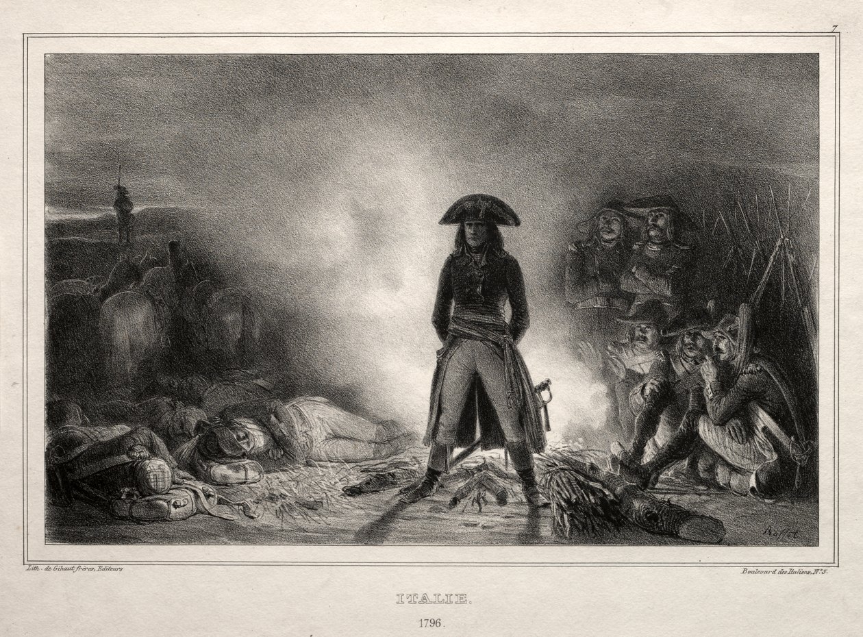 Albumi vuodelle 1836: Italia, 1796, Napoleon Bonaparte tekijältä Auguste Raffet