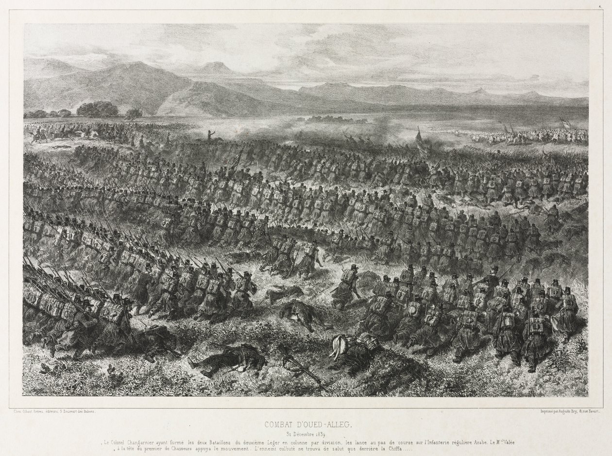 Oued-allegin taistelu, 31. joulukuuta 1839 tekijältä Auguste Raffet