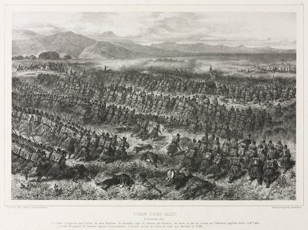 Oued-allegin taistelu, 31. joulukuuta 1839, 1840. tekijältä Auguste Raffet