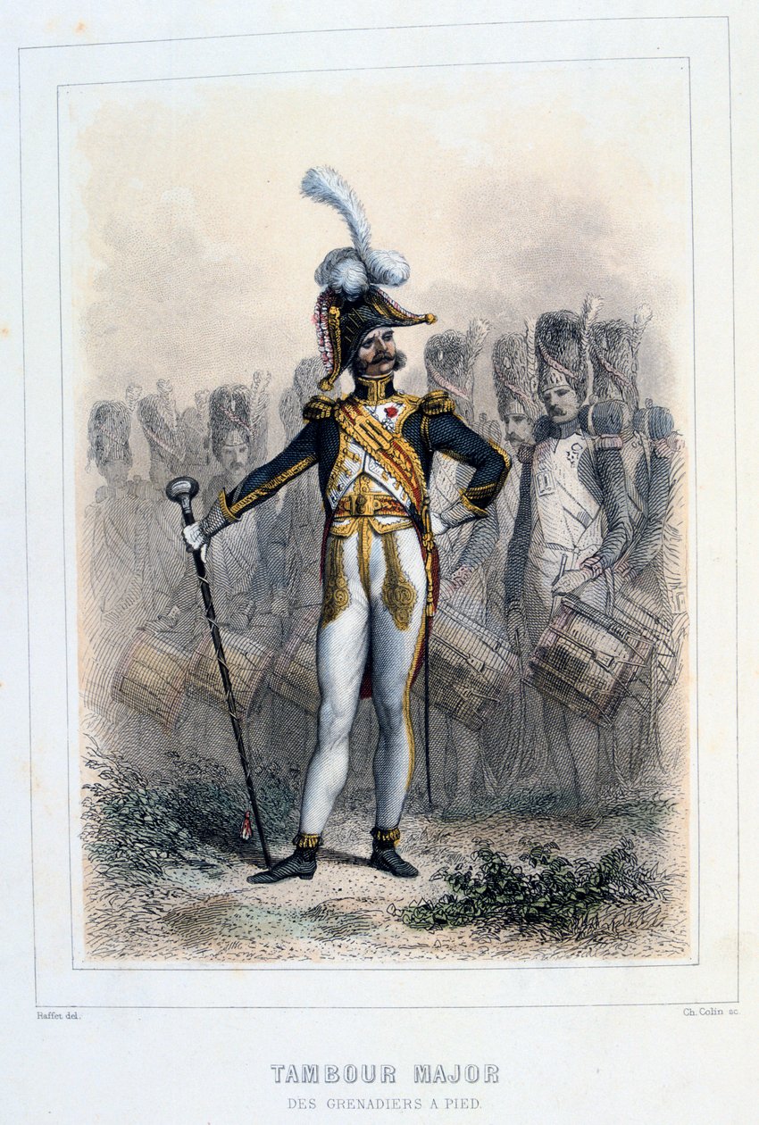 Grenadiers-à-Piedin rumpumajuri, 1859. tekijältä Auguste Raffet