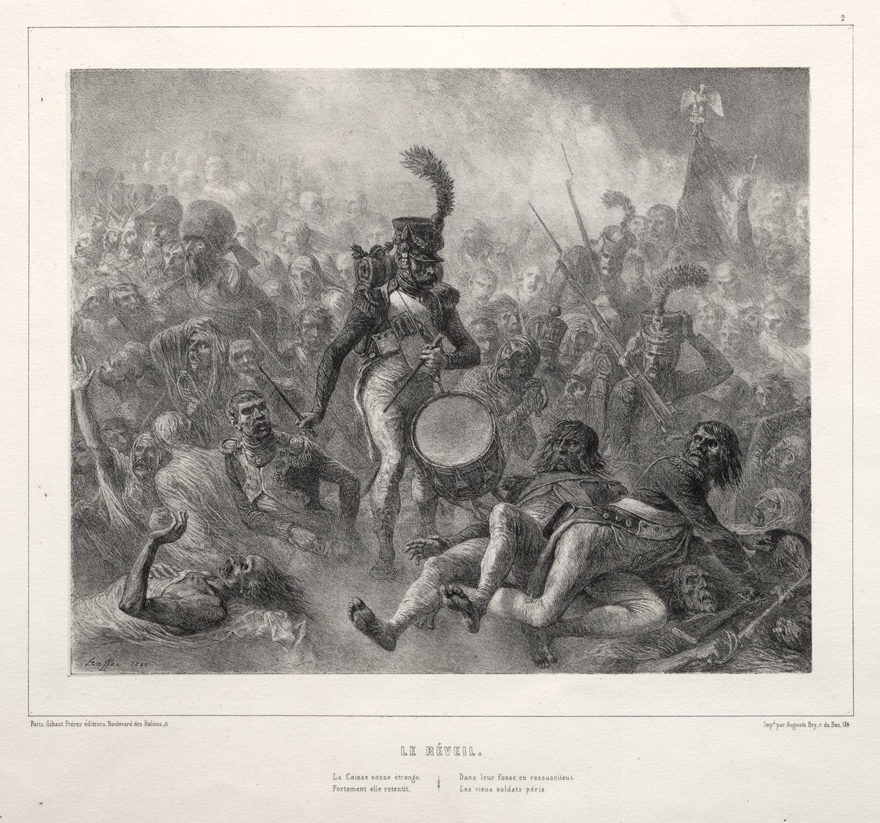 Vuoden 1832 albumi: Reveil, 1832. tekijältä Auguste Raffet