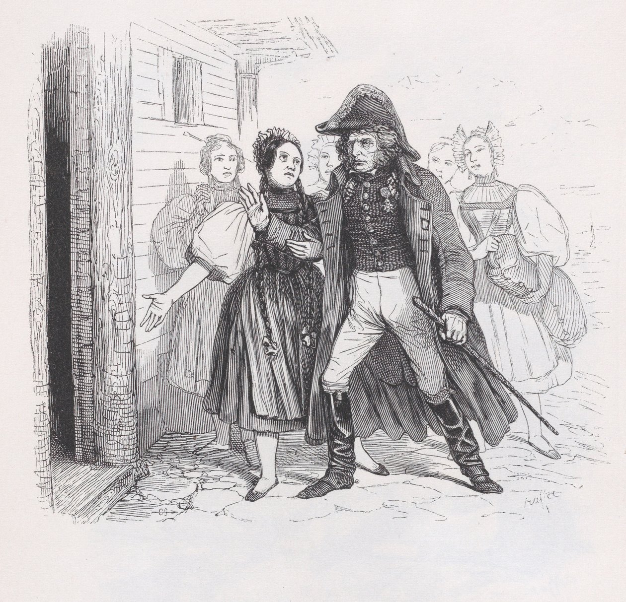 The Exiled from the Complete Works of Béranger, 1836. tekijältä Auguste Raffet