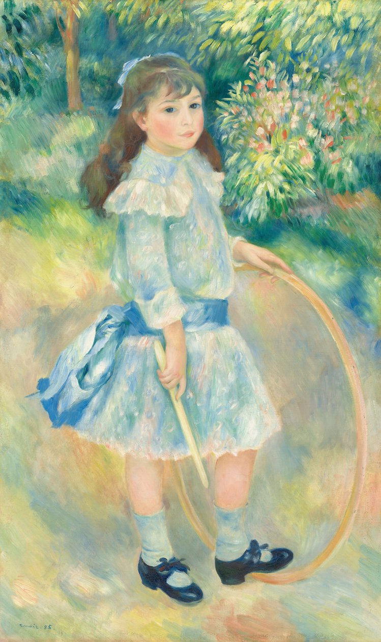 Tyttö vanteella tekijältä Auguste Renoir