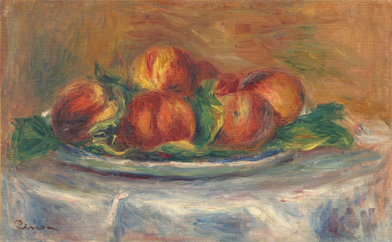 Persikat lautasella tekijältä Auguste Renoir