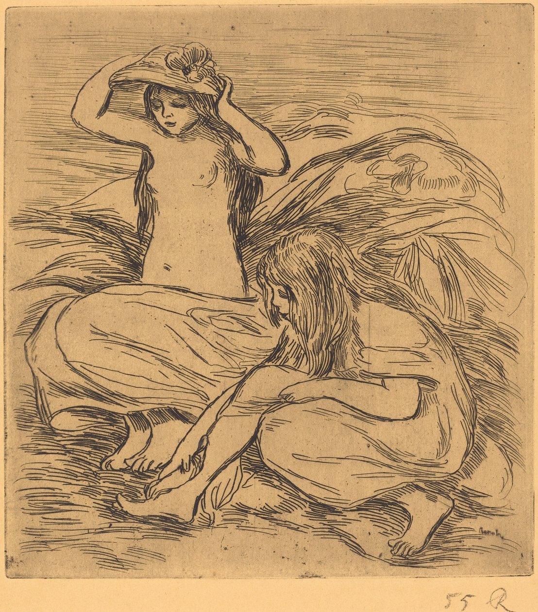 Kaksi uimaria tekijältä Auguste Renoir