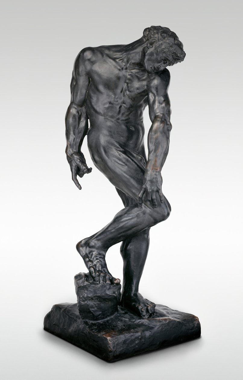 Adam, mallinnettu 1881, näyttelijä noin 1924. tekijältä Auguste Rodin