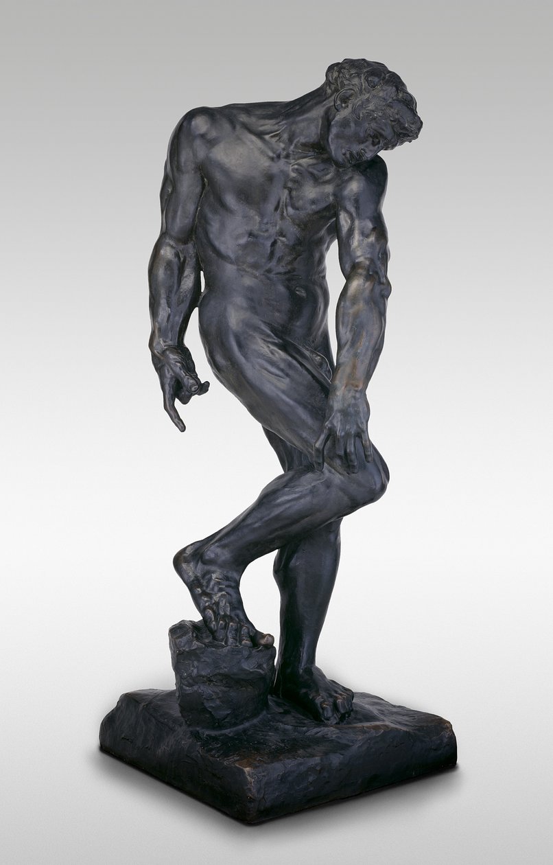 Adam, mallina n. 1881 tekijältä Auguste Rodin