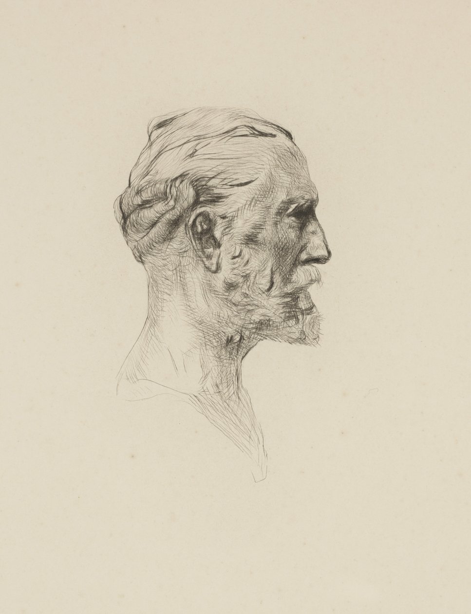 Antonin Proust, n. 1884 (etsaus) tekijältä Auguste Rodin