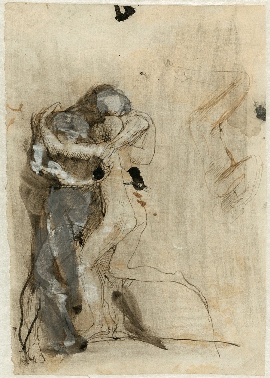 Syleilevä pari tai tuhlaajapoika tekijältä Auguste Rodin